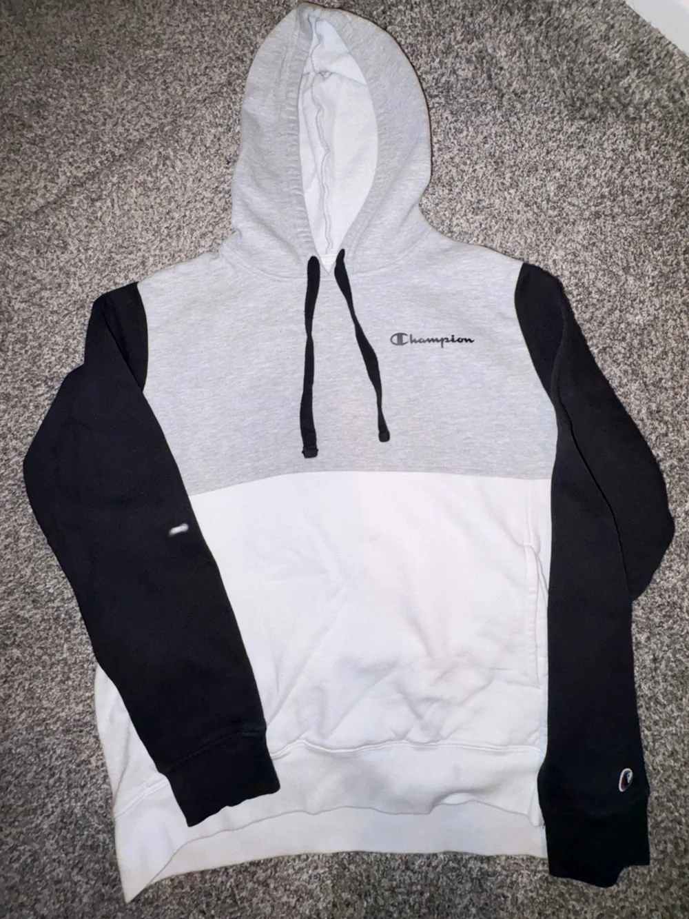 Champion Men’s Colorblock Hoodie - Gray/White/Black